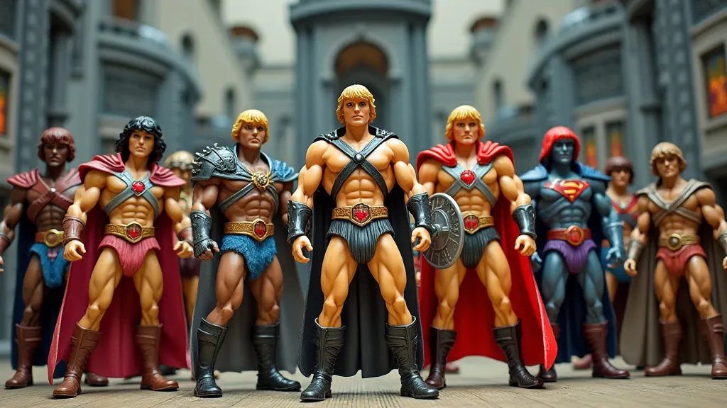 Vintage He-Man figures