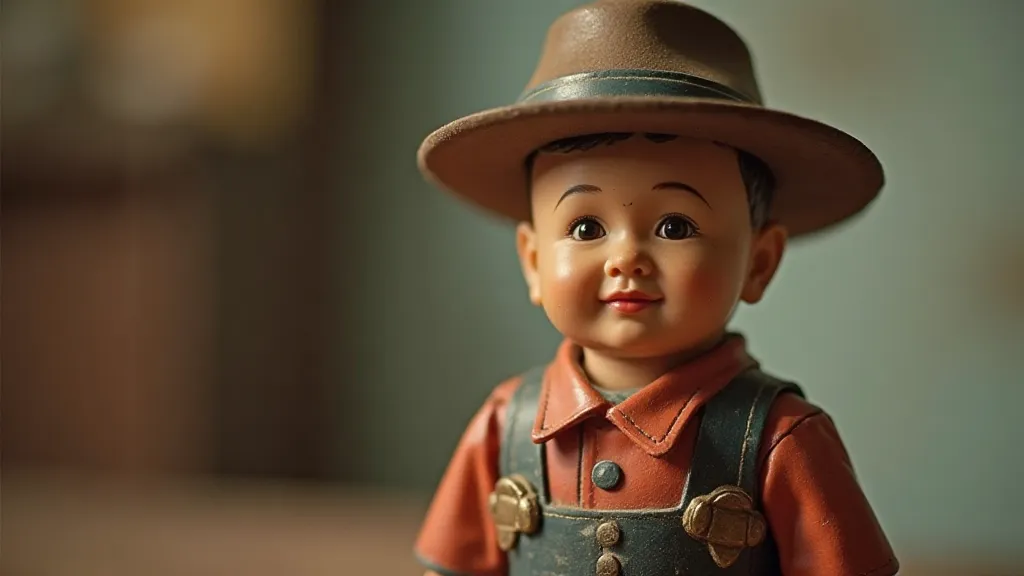Vintage Marx toy cowboy figurine