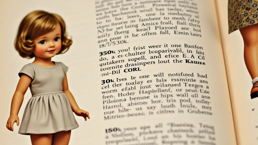Page from a Shirley Temple doll catalog
