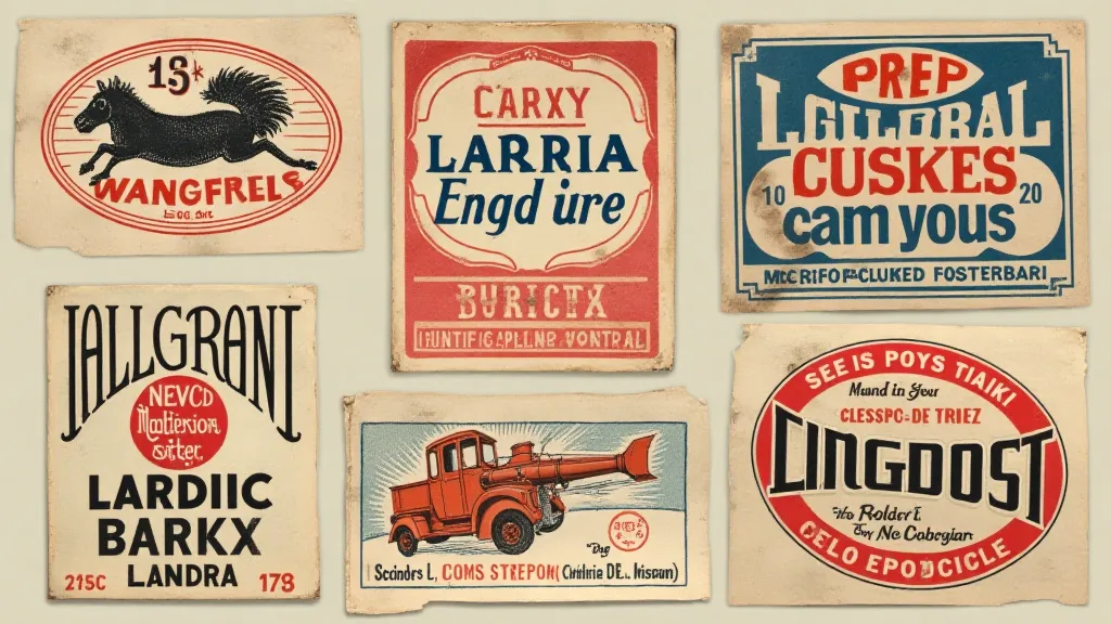 Collection of vintage toy markings