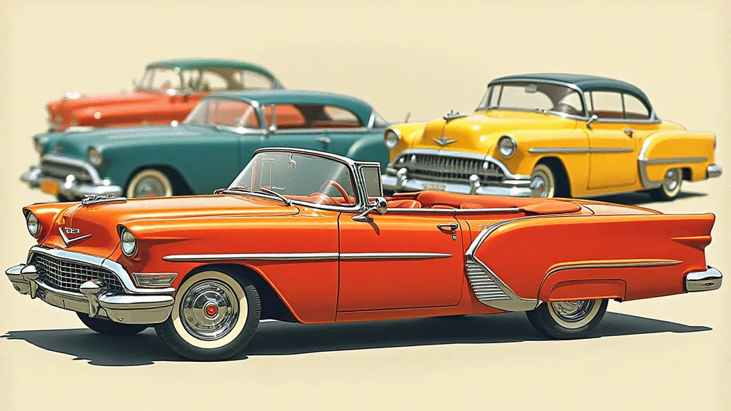 Vintage model car advertisement