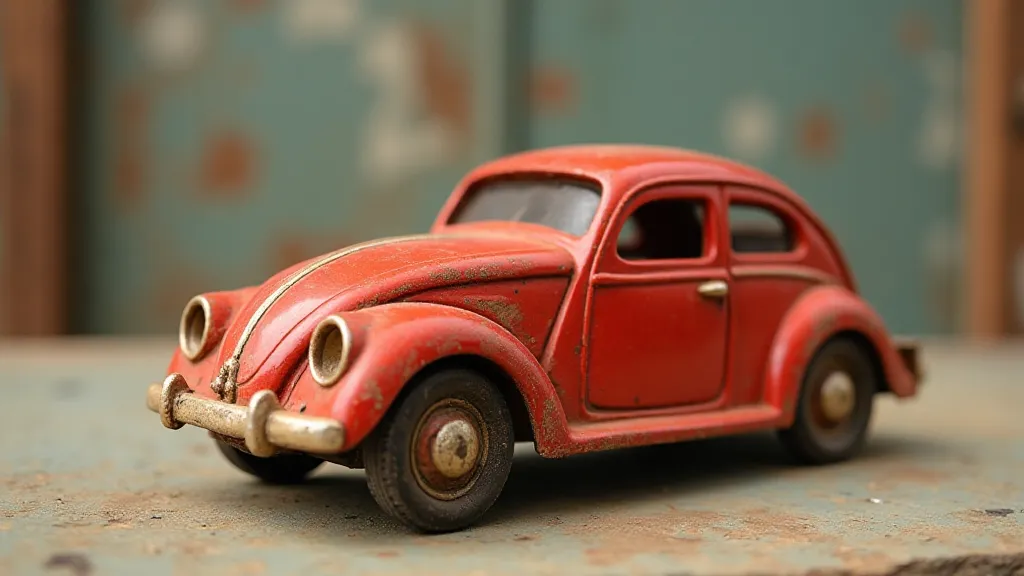 Vintage rubber car toy