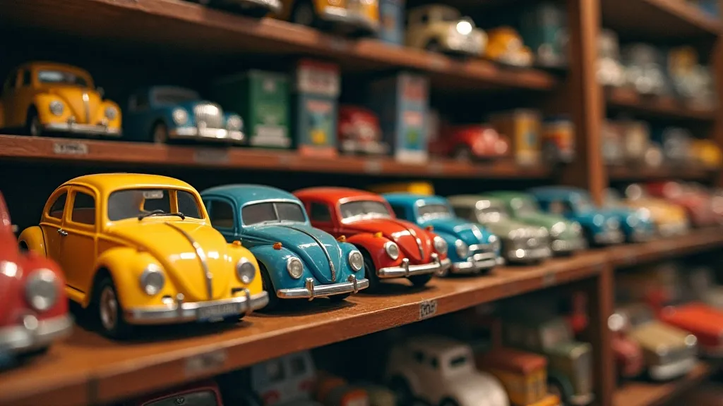 Vintage toy shelf